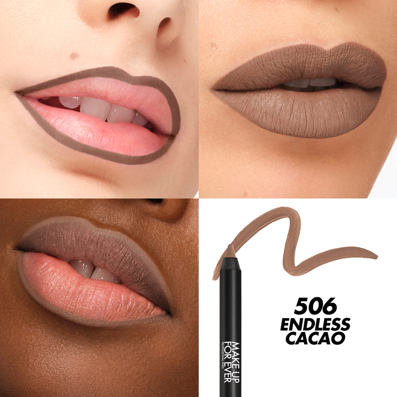 artist color pencil extreme make-up forever lippotlood 506 endless cacao