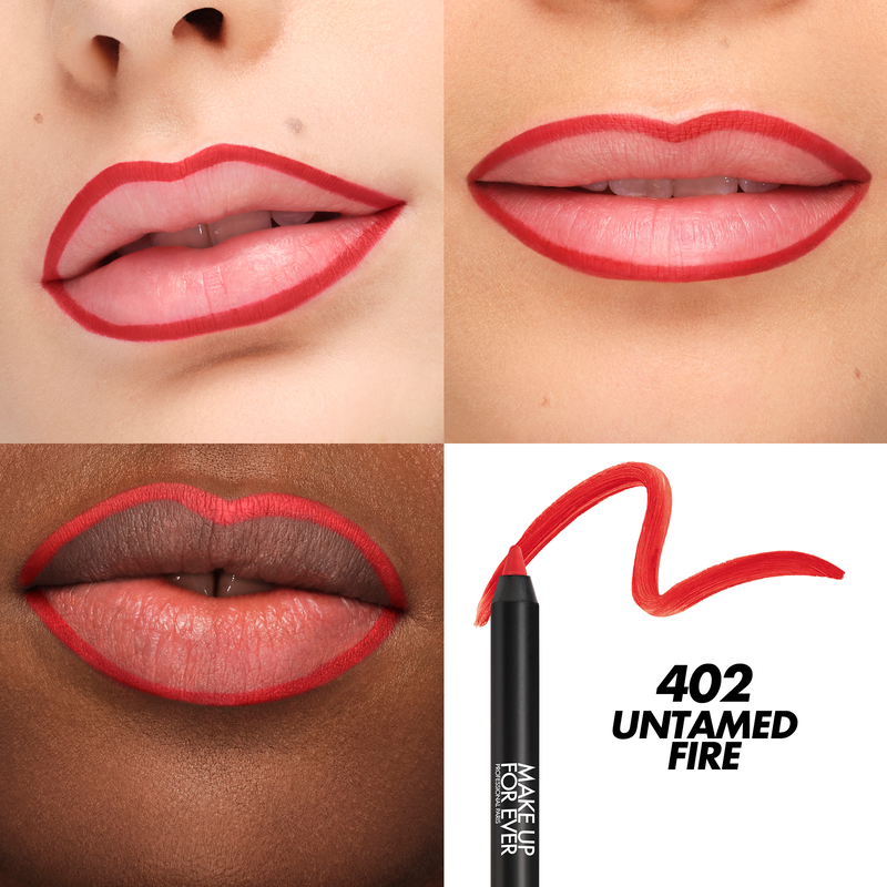 artist color pencil extreme make-up forever lippotlood 402 untamed fire