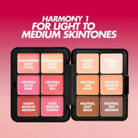 make-up forever - hd skin essentials palette 12 cream make-up foundation blush