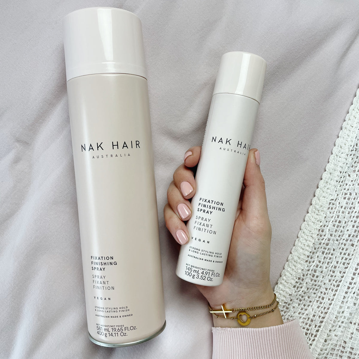 nak hair fixation finishing spray haarlak